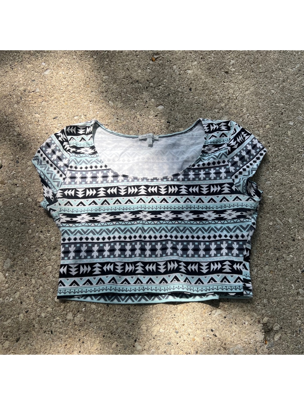 Y2K vintage Charlotte Russe teal top